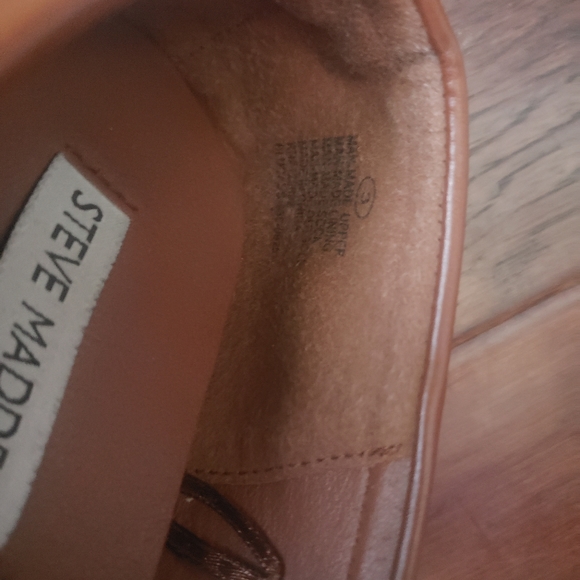 Steve Madden Brown Big Boys Sz3 - Picture 6 of 7